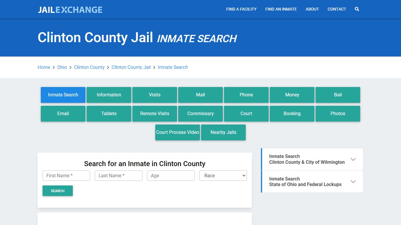 Clinton County Jail, OH Inmate Search: Roster & Mugshots