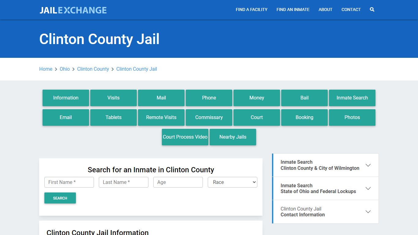 Clinton County Jail Roster Lookup, OH, Inmate Search